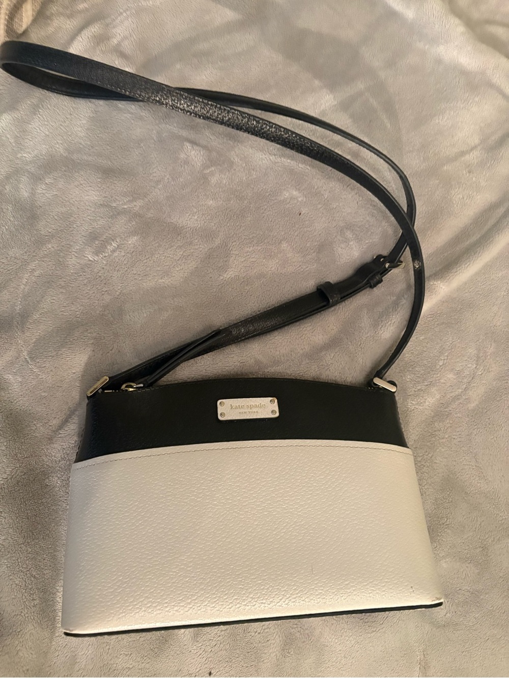 kate spade Black and White Two-Tone Crossbody Bag
